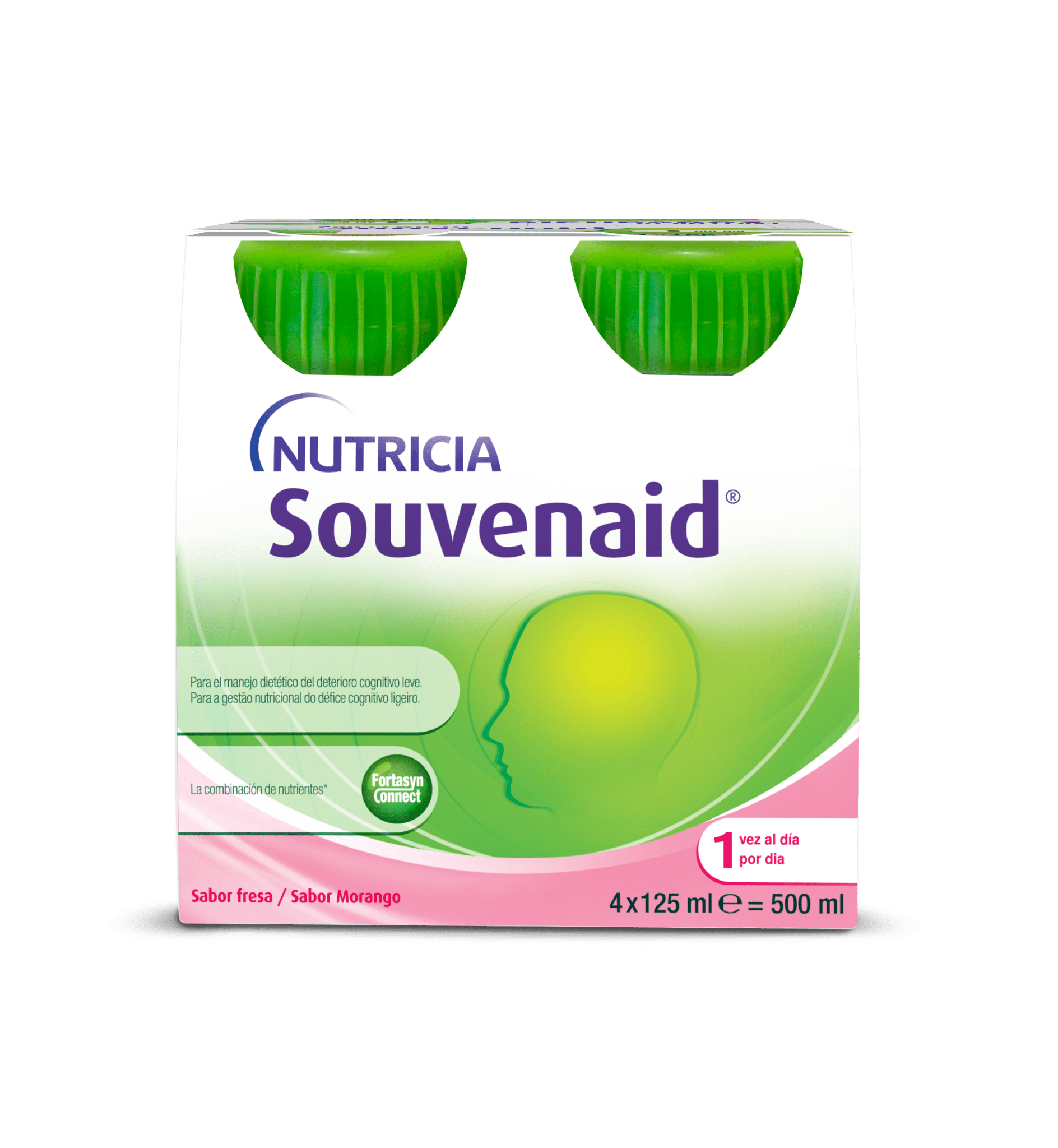 Drinkable Strawberry Souvenaid - 125ml (x4 units) – Buy Now at Healtsy