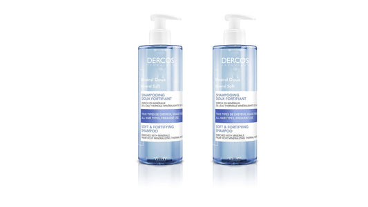 Dercos Mineral Soft Shampoo - 400Ml (Double Pack) - Healtsy