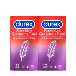 Durex Sensitive Total Contact Condoms (x12 units) Double Pack