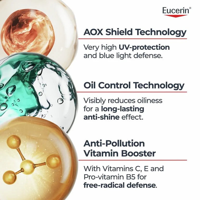 Eucerin Sunface Oil Control Serum SPF 50+ 30ml - Healtsy