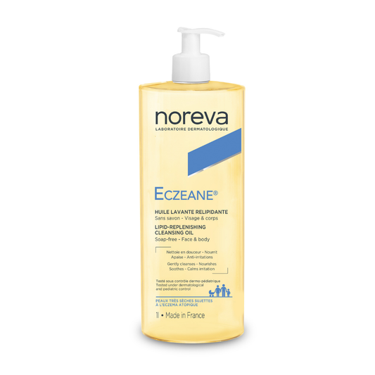 Noreva Eczeane Lipid-Replenishing Cleansing Oil - 1L - Healtsy