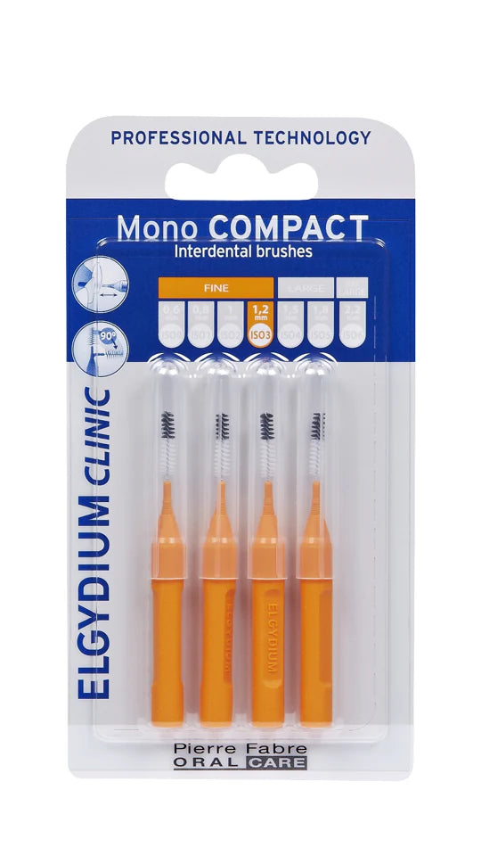 Elgydium Clinic Mono Compact Orange Brush - Healtsy