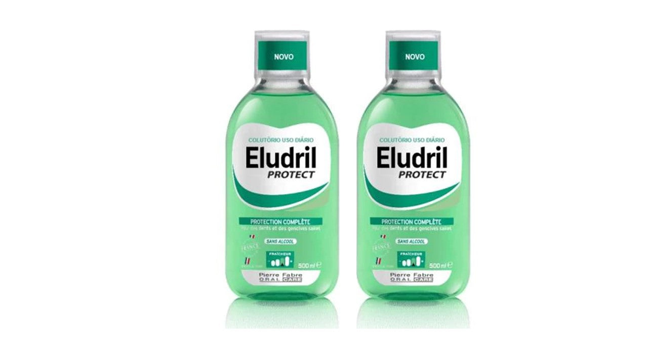 Eludril Protect Mouthwash - 500ml (Double Pack)