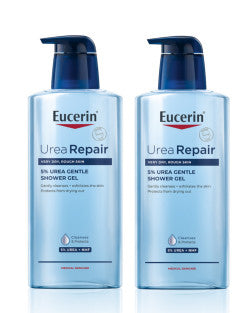 Eucerin Urea Repair Gentle Shower Gel - 400ml (Twin Pack) - Healtsy