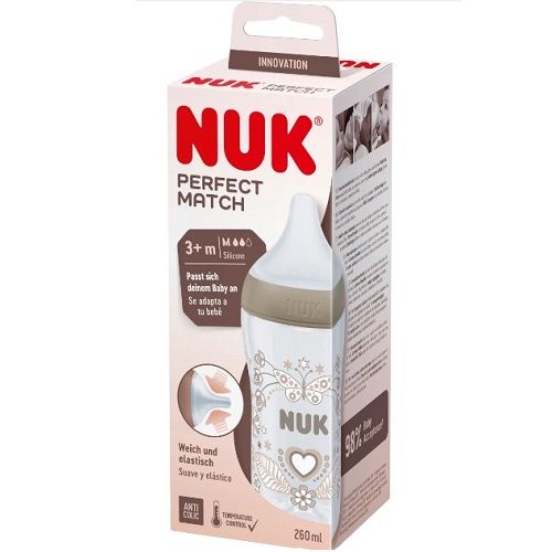 Nuk Perfect Match Baby Bottle_Heart - 260ml