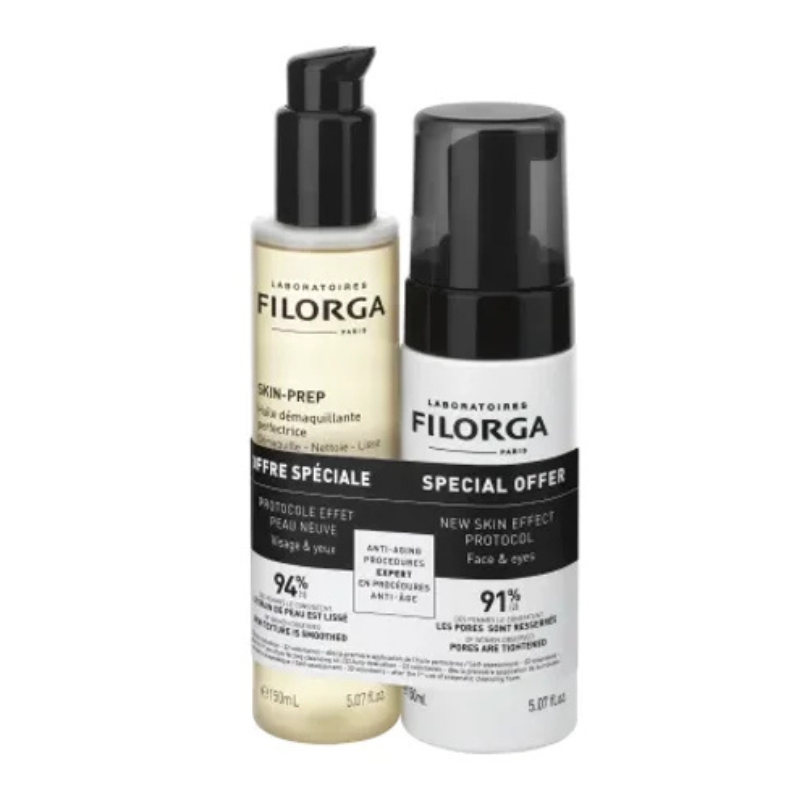 Filorga Skin-Prep Oil-150 + Enzyme Cleansing Mousse - 150ml - Healtsy