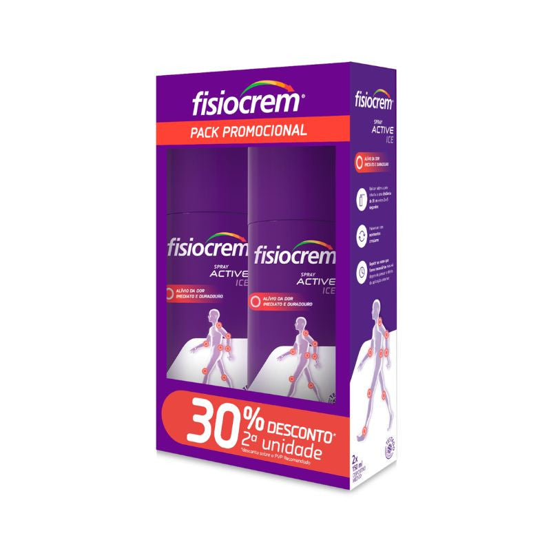 Fisiocrem Spray Active Ice 150ml (Double Pack) - Healtsy