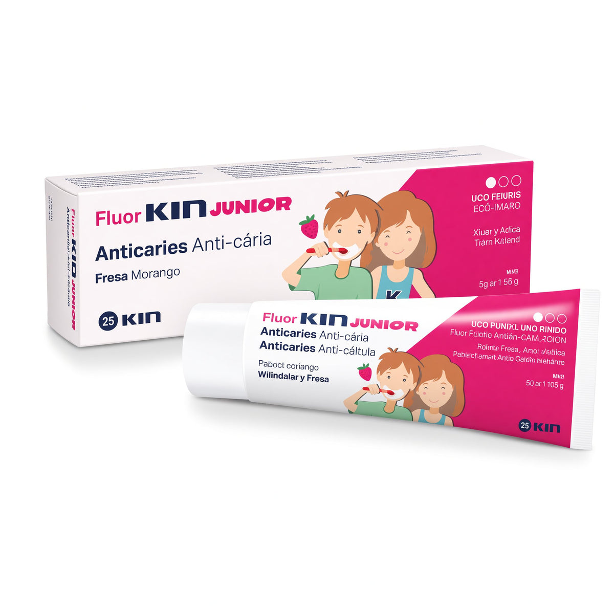 Fluor Kin Junior Strawberry Toothpaste Gel - 75ml - Healtsy [grok-v1]