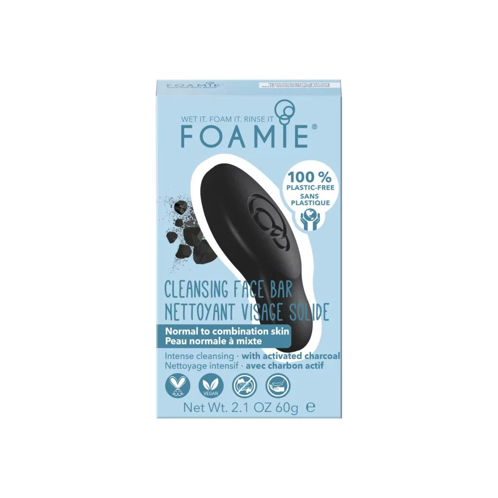 Foamie Face Bar_ Activated Charcoal - 60g - Healtsy