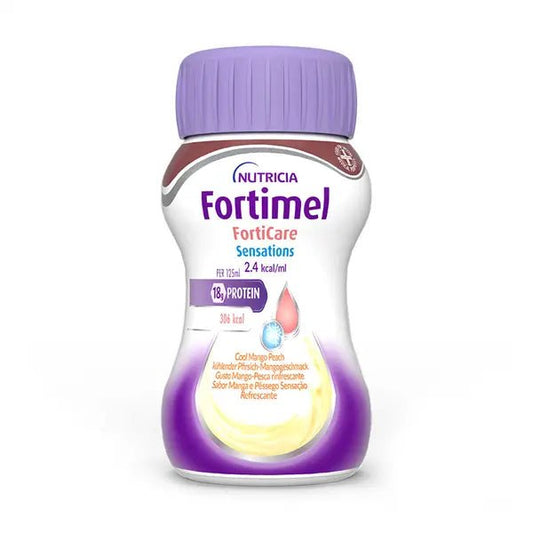 Fortimel Forticare Sensations_ Mango/Peach - 125ml (x4 units) – Buy Now at Healtsy