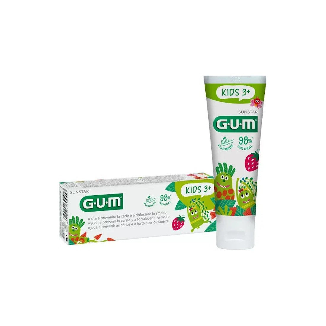 Gum Kids Strawberry Toothpaste - 50ml (Double Pack) - Healtsy