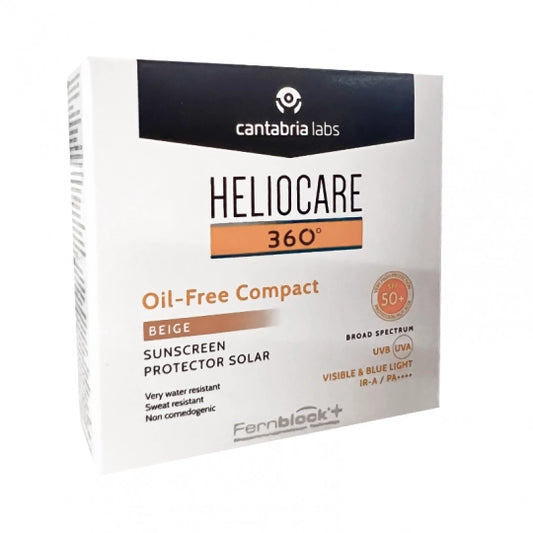 Heliocare 360 Oil-Free Compact SPF50+_ Beige - 10g - Healtsy