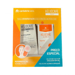 Heliocare 360 Md A-R Emulsion + Heliocare Ultra D (x30 capsules) - Healtsy