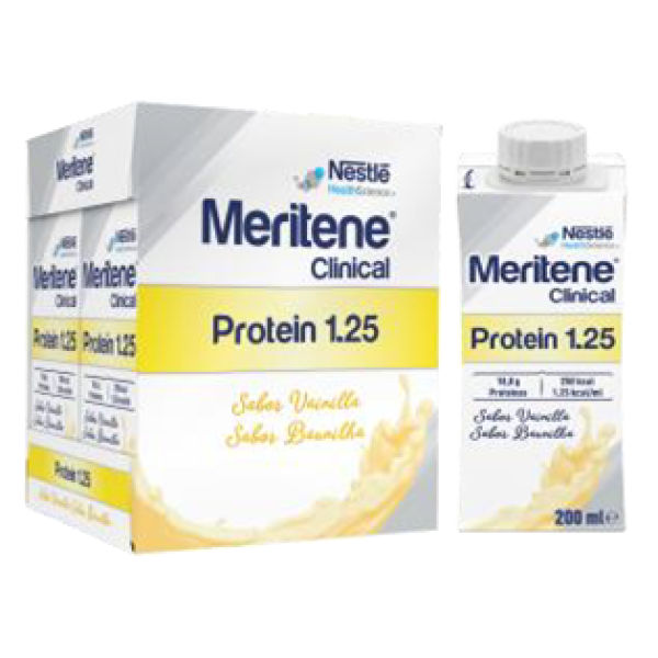 Meritene Clinical Protein 1.25 Vanilla Solution - 200ml (x4 units) - Healtsy