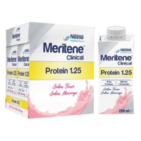 Meritene Clinical Protein 1.25 Strawberry Solution - 200ml (x4 units) - Healtsy