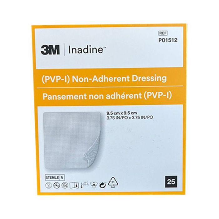 Inadine Compresa de povidona yodada - 9,5x9,5cm (x25 unidades)