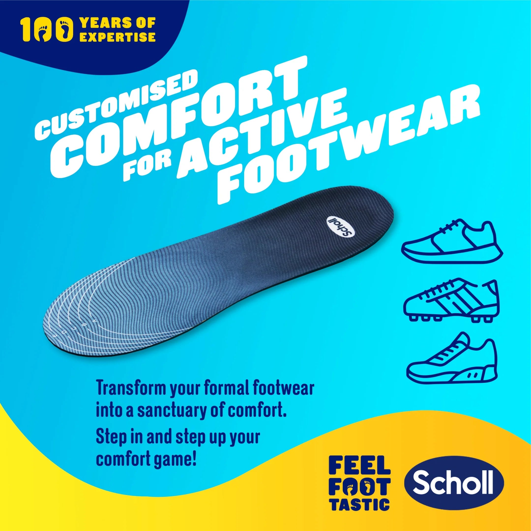 Dr Scholl Gelactiv Sport Man Insole (x2 units) - Healtsy