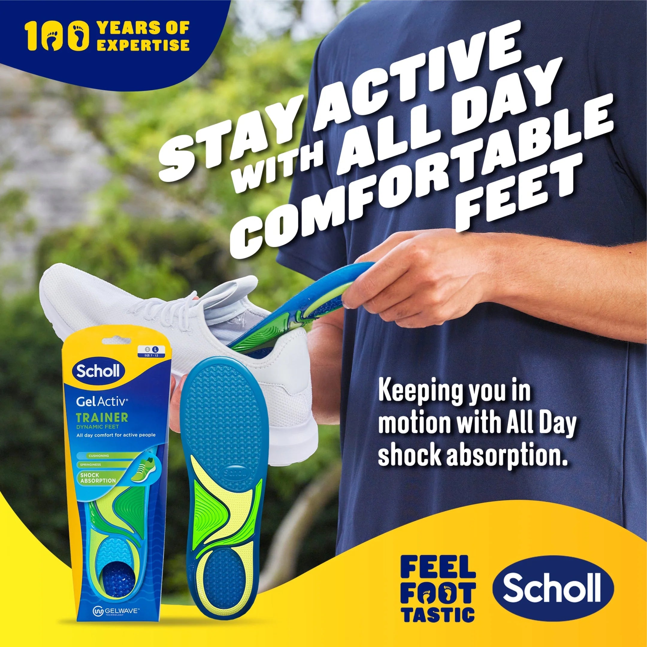 Dr Scholl Gelactiv Sport Man Insole (x2 units) - Healtsy