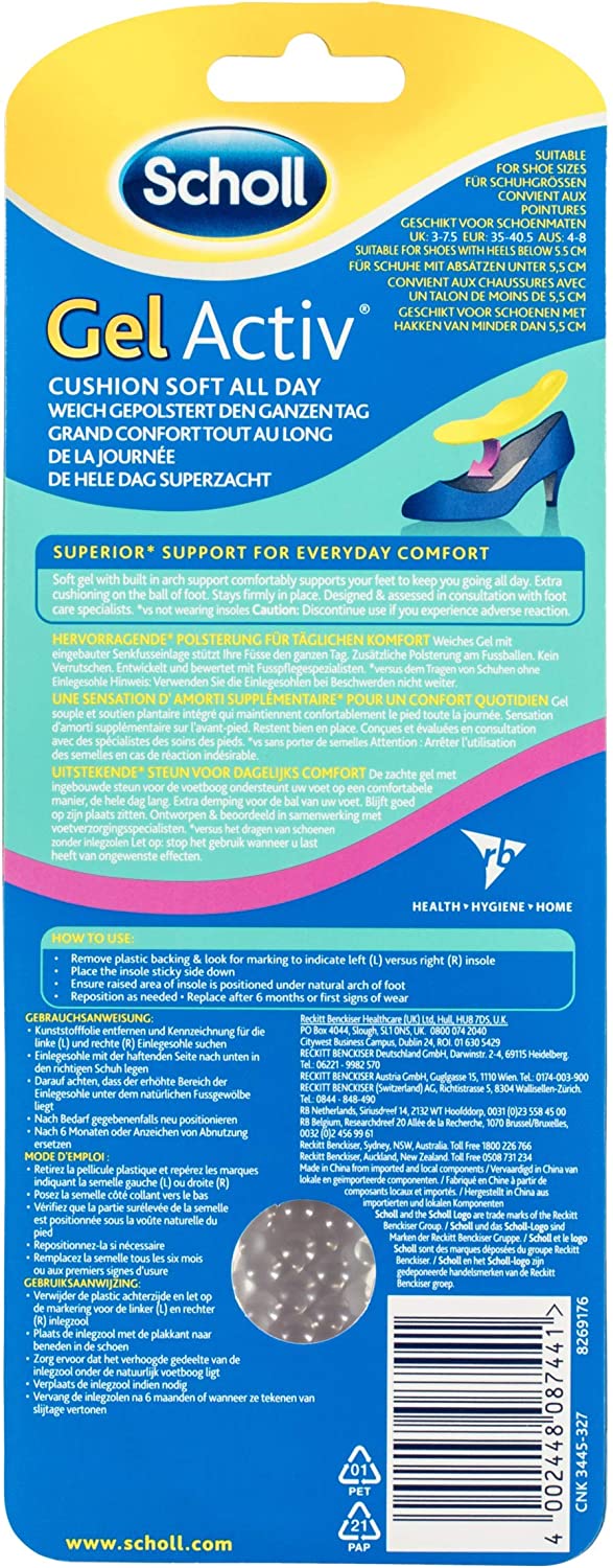 Dr Scholl Gelactiv High Heel Insole (x2 units) - Healtsy