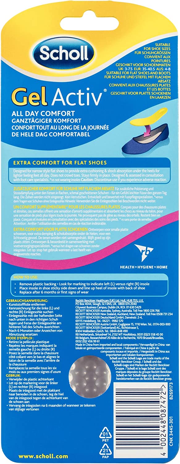 Dr Scholl Gelactiv Insole Flat Shoes (x2 units) - Healtsy