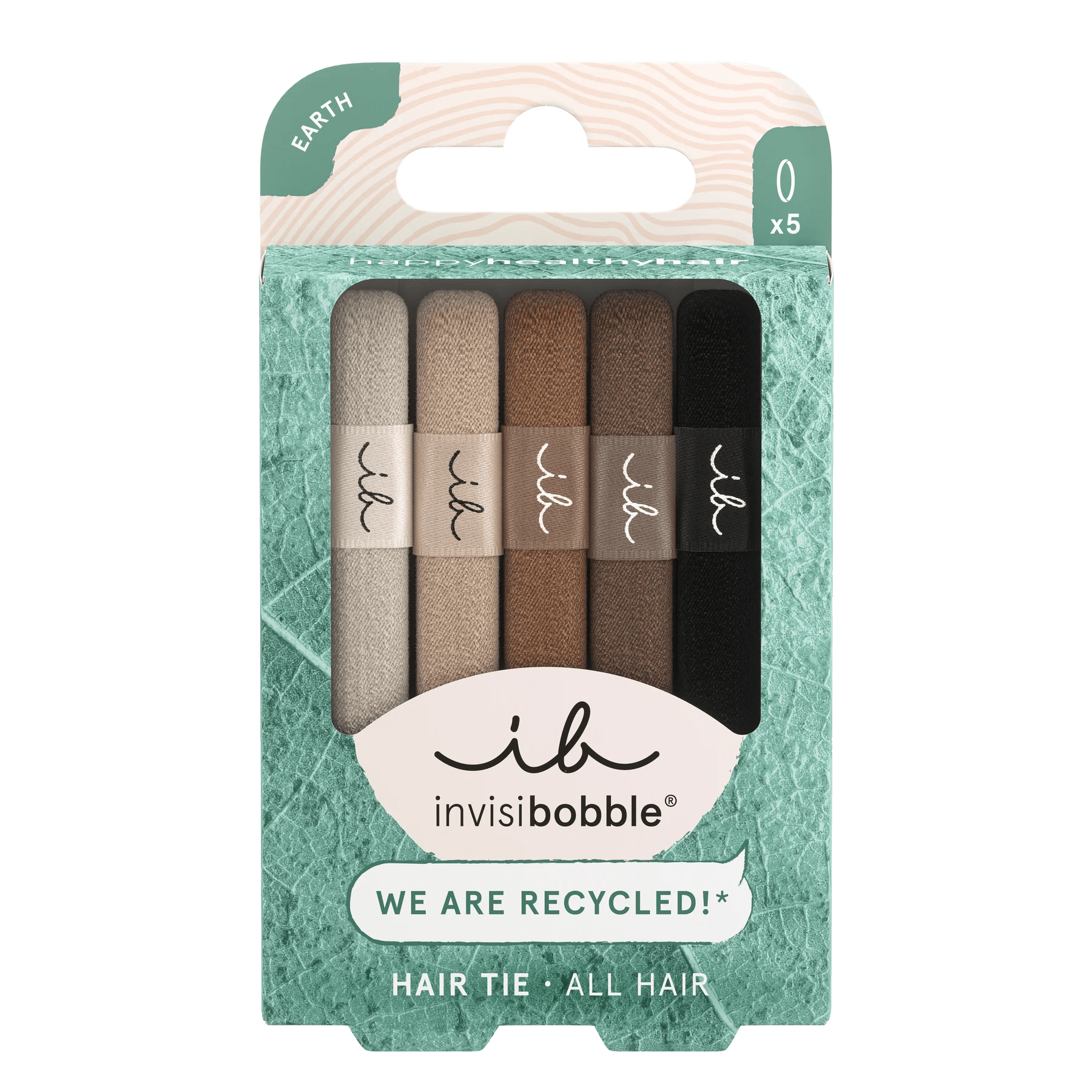 Invisibobble Ecotie Elastic Hair Band Mocha (x5 units) – Buy Now at Healtsy