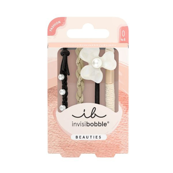 Invisibobble Twistar Flower Pearl (x4 units) - Healtsy