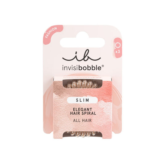 Invisibobble Slim Fashion Bronze Hair Elastic (x3 units) – Buy Now at Healtsy