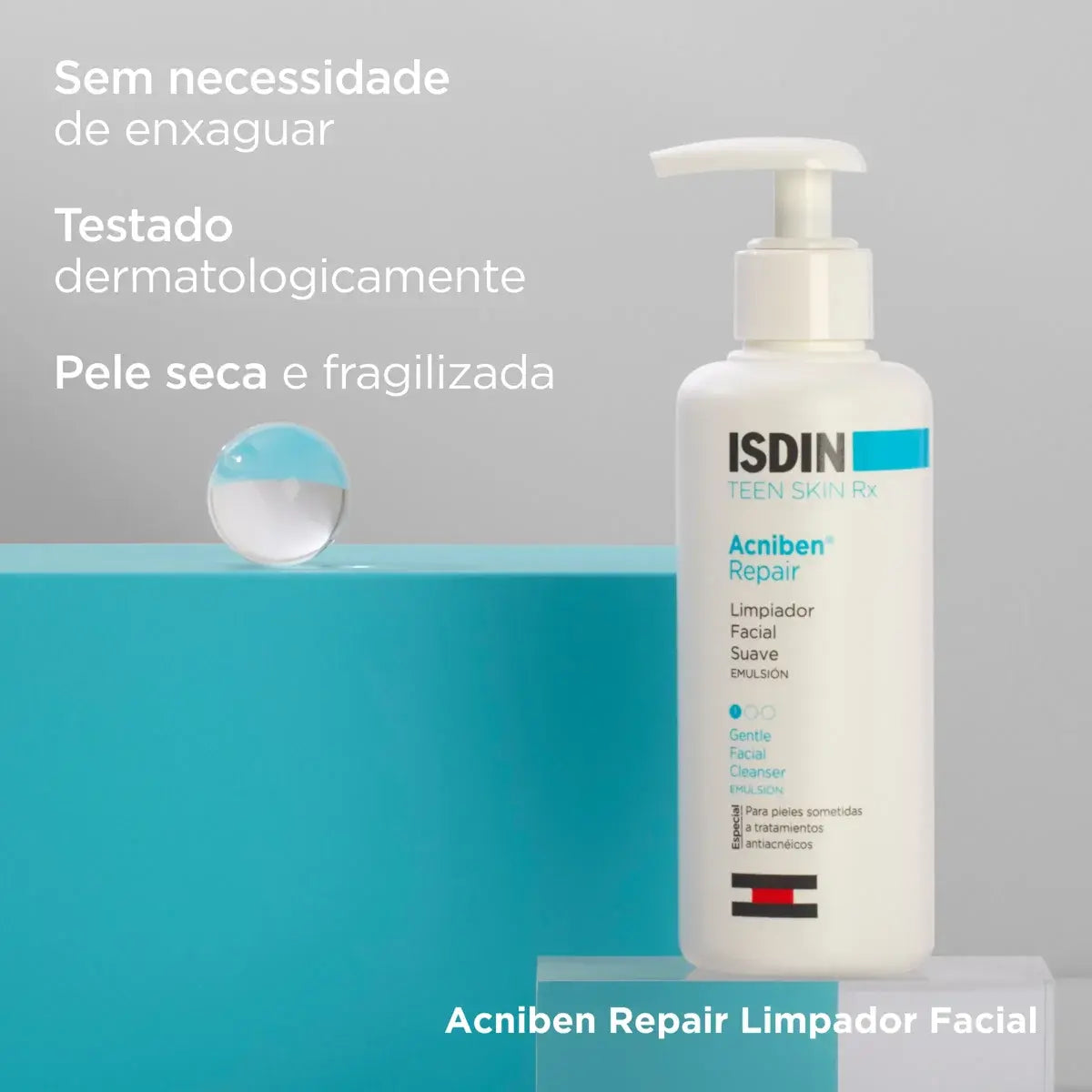 Isdin Acniben Repair Facial Cleansing Emulsion 180ml - Healtsy