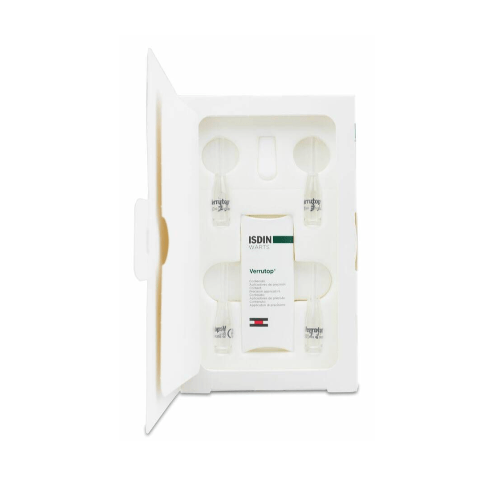 Isdin Warts Verrutop Ampoules (x4 units) + Applicator – Buy Now at Healtsy
