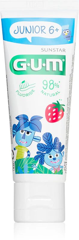 Gum Junior Strawberry Toothpaste Gel - 50ml - Healtsy