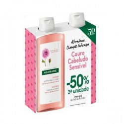Klorane Hair Peony Shampoo - 400ml (Double Pack) - Healtsy