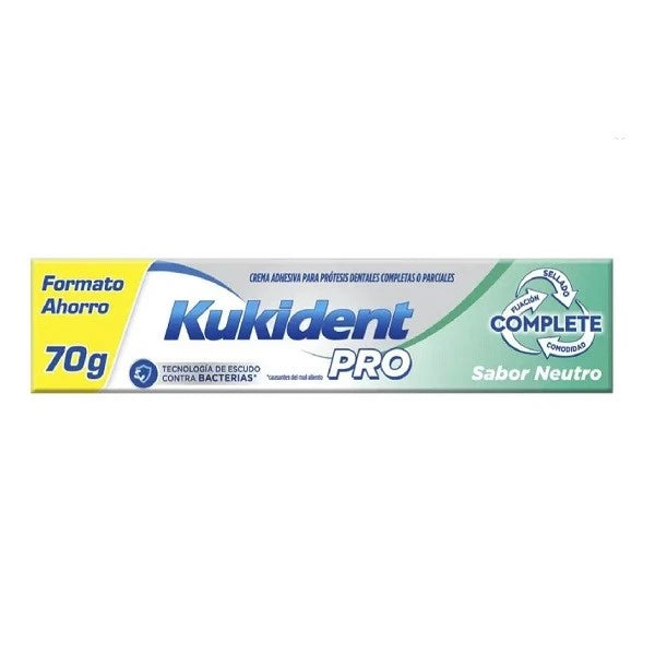 Kukident Pro Daily Fixation Flavorless Adhesive Cream - 70g - Healtsy