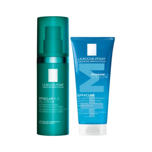 La Roche Posay Effaclar AZ Gel-Cream - 40Ml + Purifying Cleansing Gel +M - 50Ml