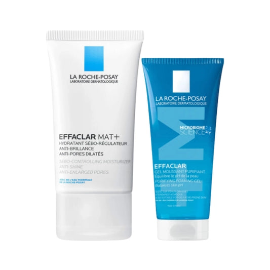 La Roche Posay Effaclar Mat Moisturizing Cream - 40ml + Purifying Cleansing Gel +M - 50ml