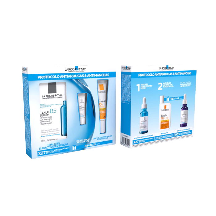 La Roche-Posay Hyalu B5 Suractivated Sérum 30ml +Anthelios Uvmune SPF50+ - 15ml + Mela B3 sérum - 3ml - Healtsy