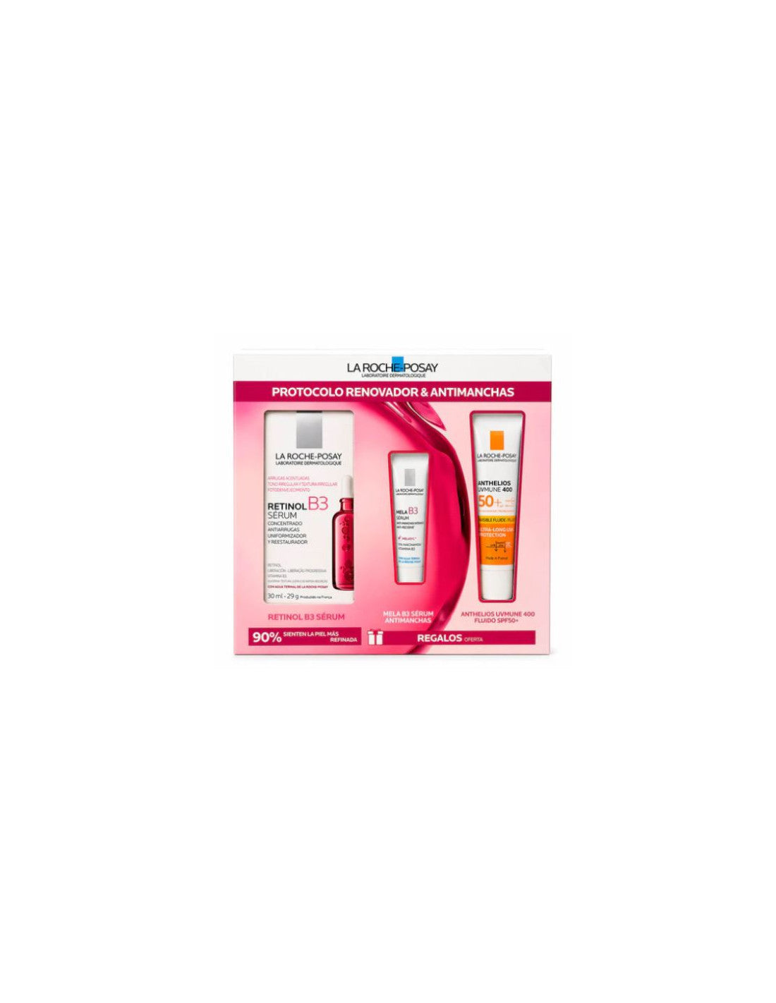 La Roche Posay Retinol B3 Sérum - 30ml + Anthelios Uvmune SPF50+ - 15ml + Mela B3 sérum - 3ml - Healtsy