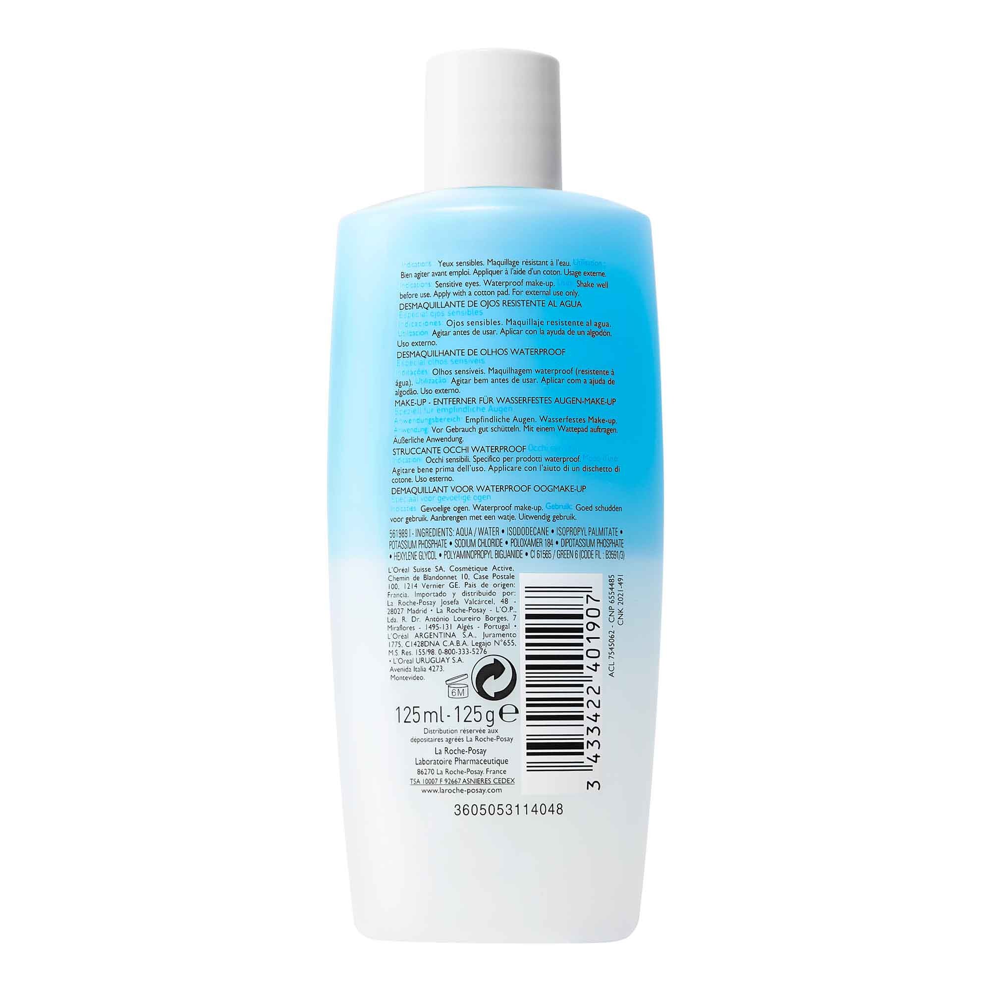La Roche - Posay Waterproof Eye Make - Up Remover - 125ml – Buy Now at Healtsy