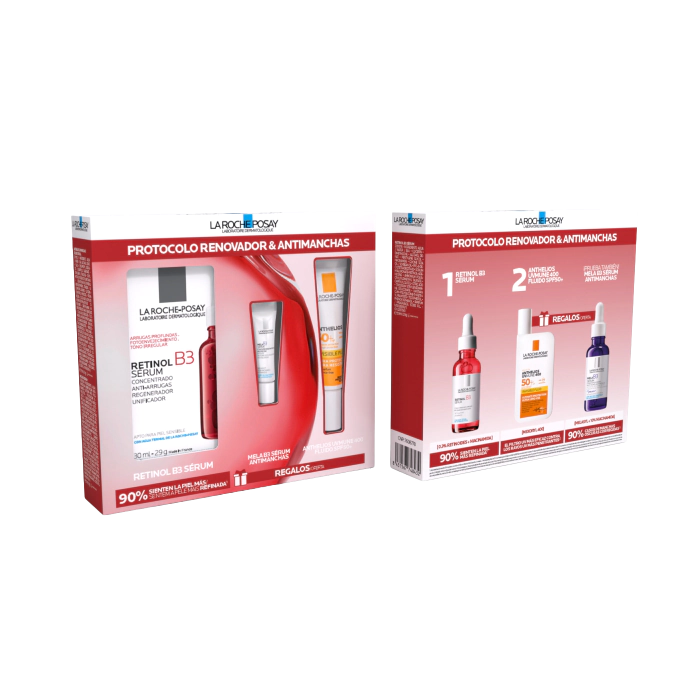 La Roche Posay Retinol B3 Sérum - 30ml + Anthelios Uvmune SPF50+ - 15ml + Mela B3 sérum - 3ml - Healtsy