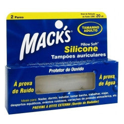 Tapón Oídos Mack S Silicona Blanco (x2 unidades)