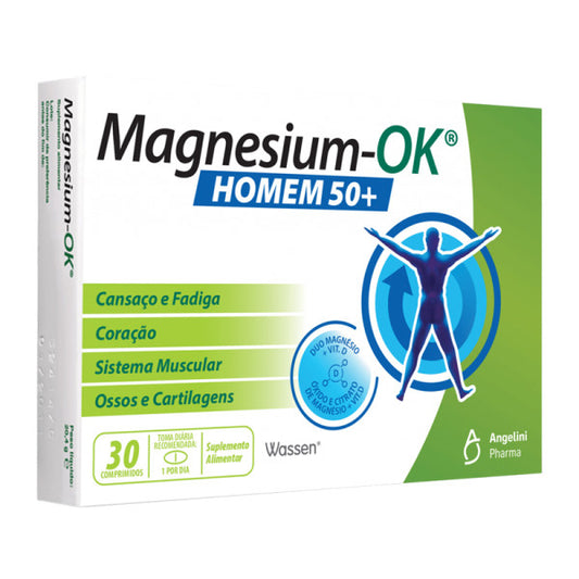 Magnesium-Ok Man 50+ (x30 pills) - Healtsy