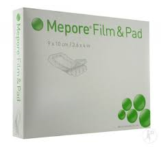 Mepore Film & Pad Transparent Dressing - 9x10cm (x5 units) - Healtsy