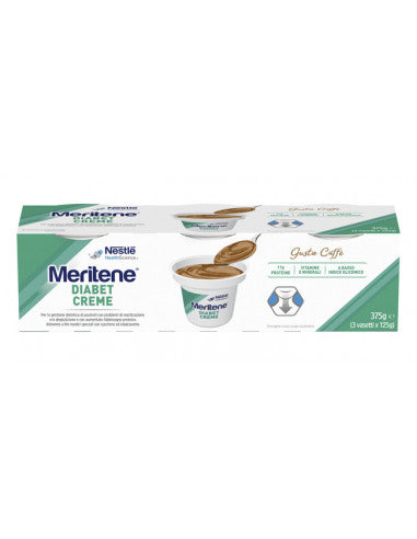 Meritene Diabet Cream Coffee - 125g (3 units) - Healtsy