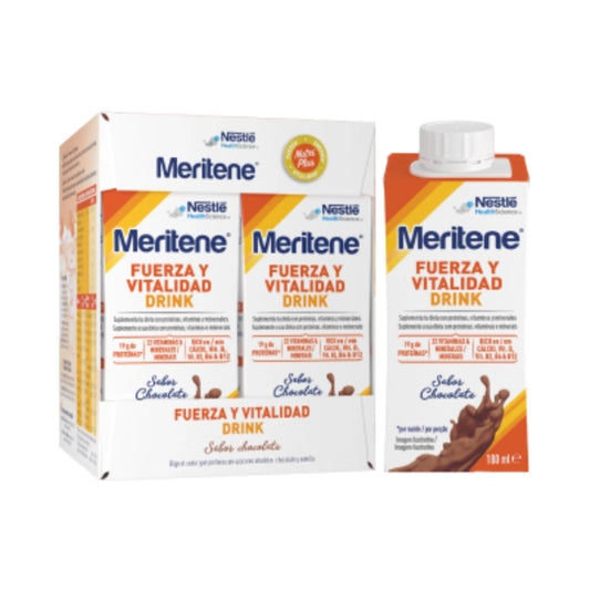 Meritene Vital Force Drink Chocolate - 180ml (x4 units)