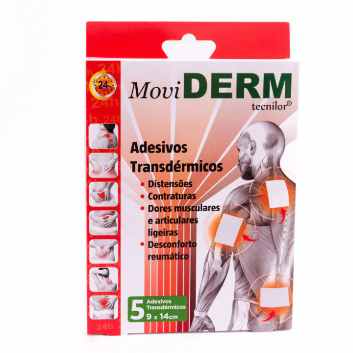 Moviderm Transdermal Adhesive 9x14cm (X5 units) - Healtsy