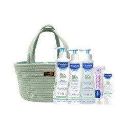 Mustela Baby Essentials Basket - Mint - Healtsy