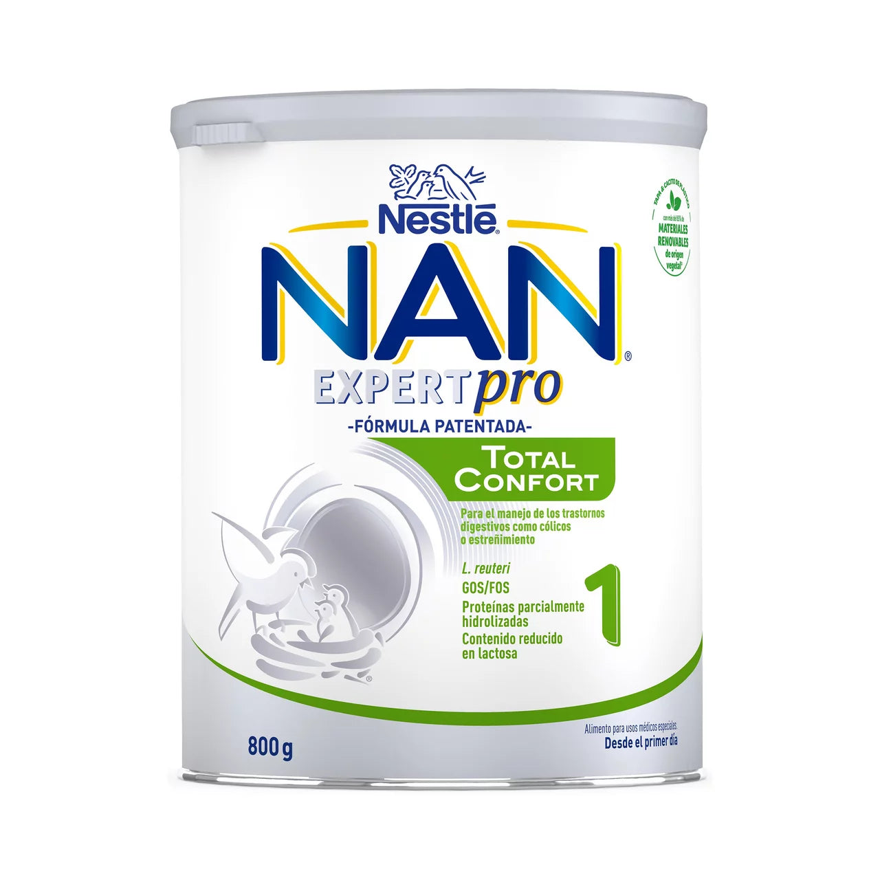 Nestle NAN Expert Pro Total Confort baby formula can on a white background