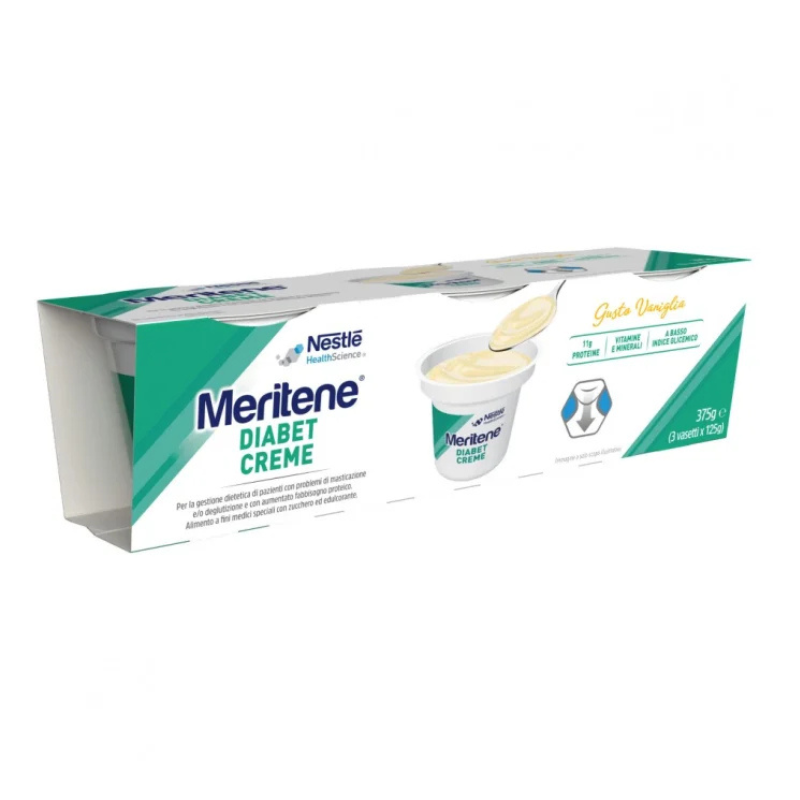 Meritene Diabetes Vanilla Cream - 125g (x3 units)