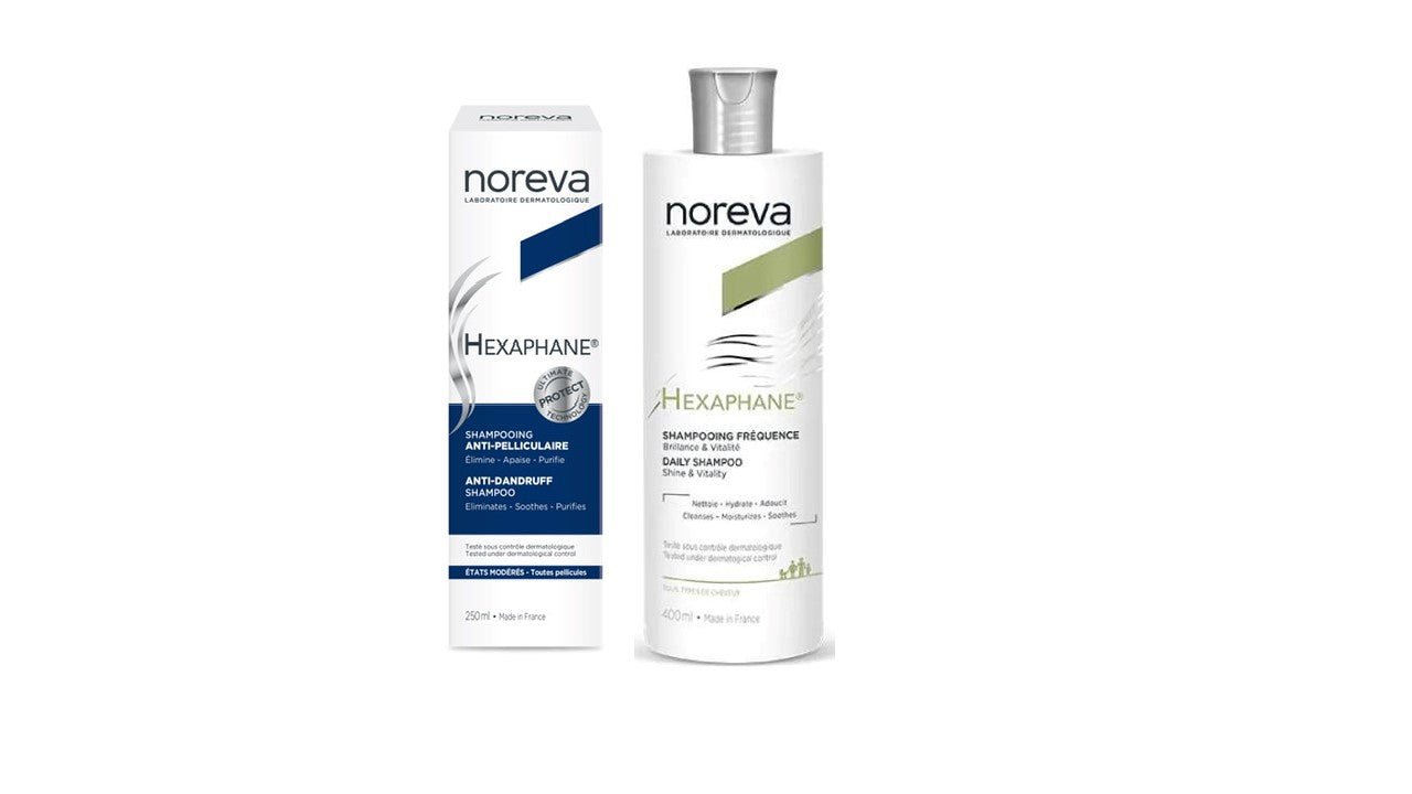 Noreva Hexaphane Dandruff Shampoo - 250ml + Frequency Shampoo Offer - 400ml – Buy Now at Healtsy