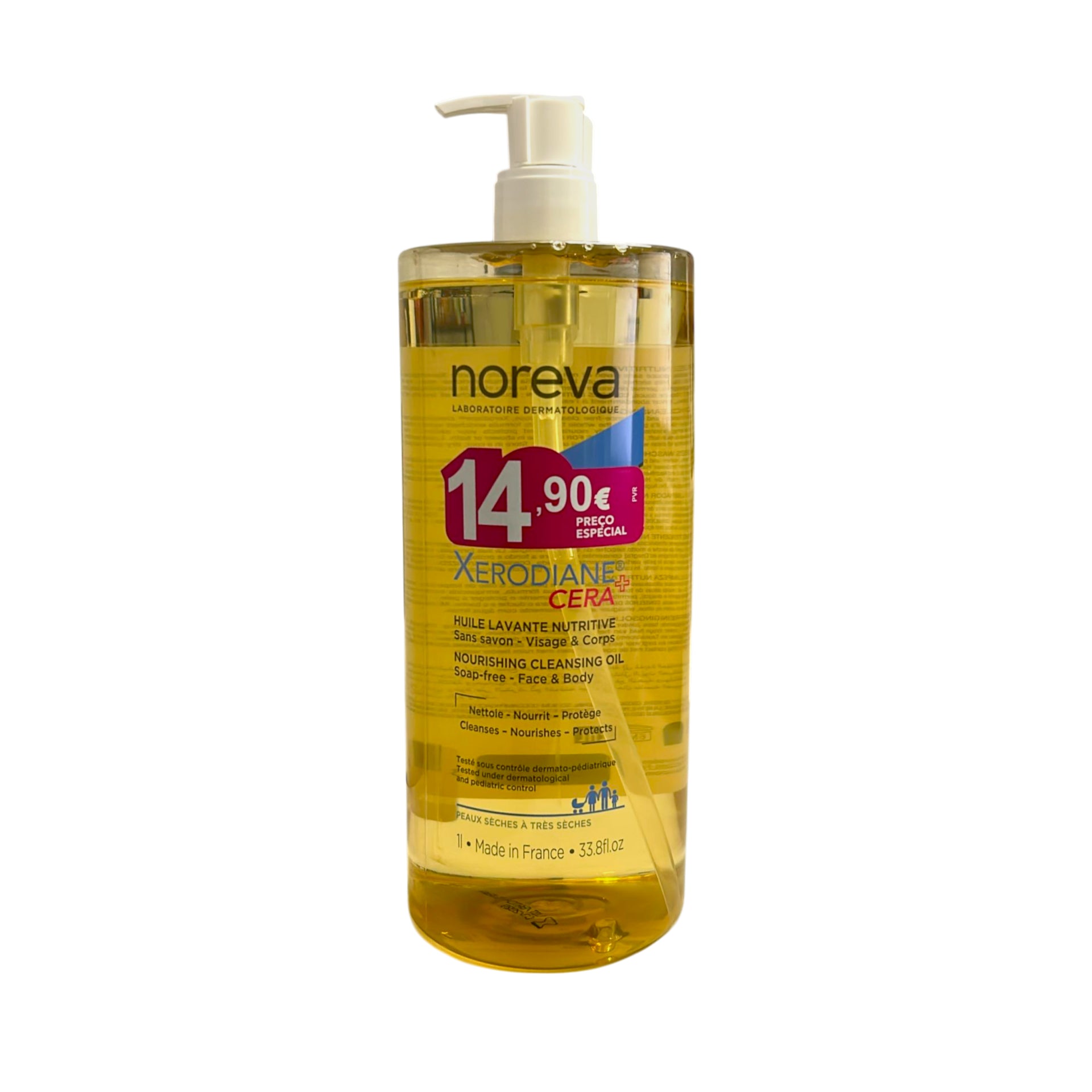 Noreva Xerodiane Wax + Cleansing Oil - 1L (Special Price) - Healtsy