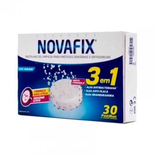 Novafix 3 in 1 Cleaning Tablets Dental Protection (x30 effervescent tablets) – Buy Now at Healtsy